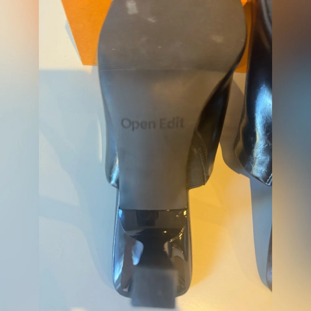 Open Edit Black Mules Size 11 - Picture 3 of 8